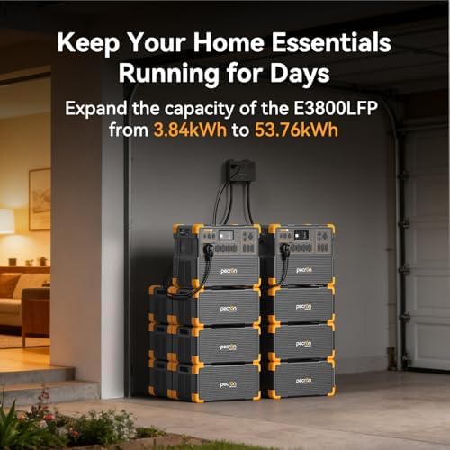 pecron Extra Battery 3840Wh  Expand Capacity for E3600LFP/E3800LFP/F3000LFP/E2400LFP/E1500LFP/E1000LFP  LiFePO4 Backup Battery