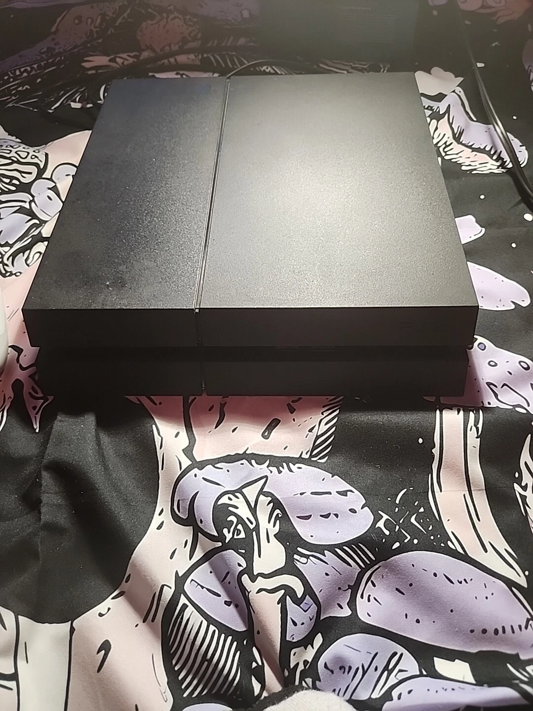 playstation 4 gaming console with 2 controllers