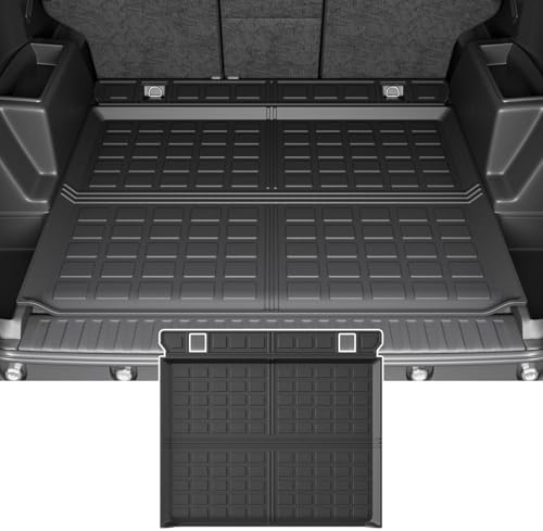 powoq Cargo Mat Compatible with 2010 2024 Toyota 4Runner Back Seat Protector Replacement for 2010 2024 Toyota 4Runner 5 Seater Accessories  Fit W/O Sliding Tray  Rear Backrest Mats Rear Trunk Mat 