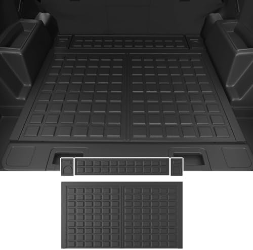powoq Cargo Mat Compatible with 2010 2024 Toyota 4Runner Back Seat Protector Replacement for 2010 2024 Toyota 4Runner 5 Seater Accessories  Fit W/O Sliding Tray  Rear Backrest Mats Rear Trunk Mat 