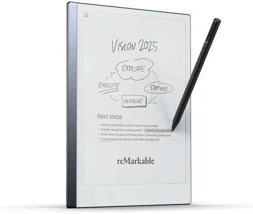 reMarkable Starter Bundle   reMarkable 2 is The Original Paper Tablet   Includes Black and White 10 3  Writing Tablet  Marker Plus Pen with Built in Eraser