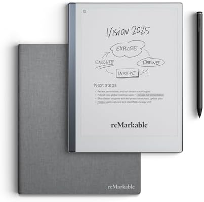 reMarkable Starter Bundle   reMarkable 2 is The Original Paper Tablet   Includes Black and White 10 3  Writing Tablet  Marker Plus Pen with Built in Eraser
