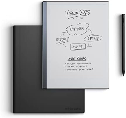 reMarkable Starter Bundle   reMarkable 2 is The Original Paper Tablet   Includes Black and White 10 3  Writing Tablet  Marker Plus Pen with Built in Eraser