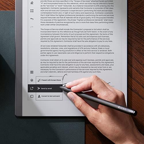 reMarkable Starter Bundle   reMarkable 2 is The Original Paper Tablet   Includes Black and White 10 3  Writing Tablet  Marker Plus Pen with Built in Eraser