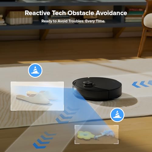 roborock Q10 S5  Robot Vacuum and Mop  10 000Pa Suction  Upgraded from Q8 max   70 Days Self Emptying  Obstacle Avoidance  Sonic Mopping  Dual Anti Tangle Design  Auto Mop Lifting  Ideal for Pet Hair