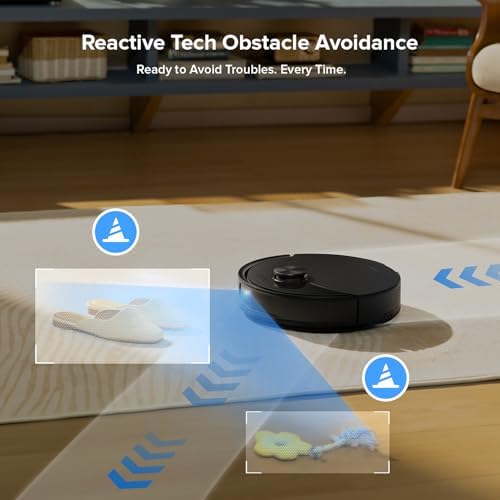 roborock Q10 S5  Robot Vacuum and Mop  10 000Pa Suction  Upgraded from Q8 max   70 Days Self Emptying  Obstacle Avoidance  Sonic Mopping  Dual Anti Tangle Design  Auto Mop Lifting  Ideal for Pet Hair
