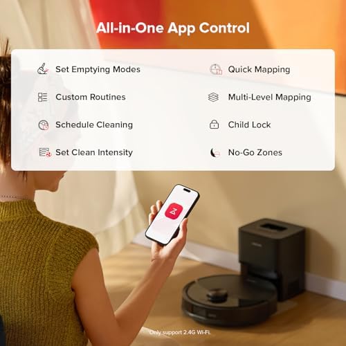 roborock Q10 S5  Robot Vacuum and Mop  10 000Pa Suction  Upgraded from Q8 max   70 Days Self Emptying  Obstacle Avoidance  Sonic Mopping  Dual Anti Tangle Design  Auto Mop Lifting  Ideal for Pet Hair