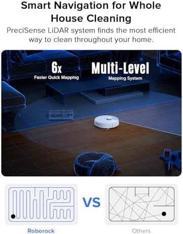 roborock Q10 S5  Robot Vacuum and Mop  10 000Pa Suction  Upgraded from Q8 max   70 Days Self Emptying  Obstacle Avoidance  Sonic Mopping  Dual Anti Tangle Design  Auto Mop Lifting  Ideal for Pet Hair