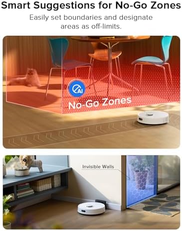 roborock Q10 S5  Robot Vacuum and Mop  10 000Pa Suction  Upgraded from Q8 max   70 Days Self Emptying  Obstacle Avoidance  Sonic Mopping  Dual Anti Tangle Design  Auto Mop Lifting  Ideal for Pet Hair