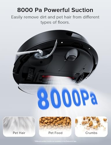 roborock Q10 S5  Robot Vacuum and Mop  10 000Pa Suction  Upgraded from Q8 max   70 Days Self Emptying  Obstacle Avoidance  Sonic Mopping  Dual Anti Tangle Design  Auto Mop Lifting  Ideal for Pet Hair