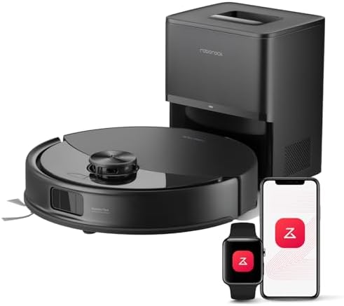 roborock Q7 L5 Robot Vacuum and Mop Combo  8 000Pa Suction  Upgraded from Q5 Pro  Dual Anti Tangle System  LiDAR Navigation  Multi Level Mapping  Self Charging Robotic Vacuum Cleaner  Black