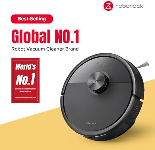roborock Q7 M5  Robot Vacuum and Mop  Upgraded from Q5 Max   Up to 7 9 Weeks Self Empty  10000Pa Suction  Dual Anti Tangle System for Pet Hair & Carpet  PreciSense LiDAR Navigation  App Control  Black