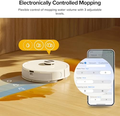 roborock Q7 M5  Robot Vacuum and Mop  Upgraded from Q5 Max   Up to 7 9 Weeks Self Empty  10000Pa Suction  Dual Anti Tangle System for Pet Hair & Carpet  PreciSense LiDAR Navigation  App Control  Black