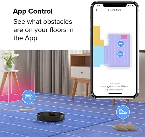 roborock Q7 M5  Robot Vacuum and Mop  Upgraded from Q5 Max   Up to 7 9 Weeks Self Empty  10000Pa Suction  Dual Anti Tangle System for Pet Hair & Carpet  PreciSense LiDAR Navigation  App Control  Black