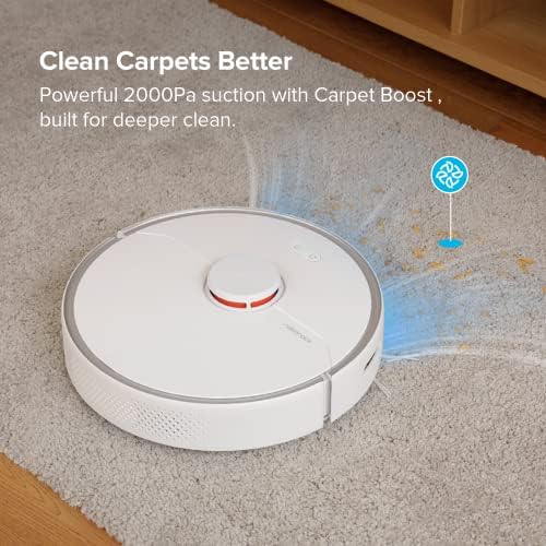 roborock Q7 M5  Robot Vacuum and Mop  Upgraded from Q5 Max   Up to 7 9 Weeks Self Empty  10000Pa Suction  Dual Anti Tangle System for Pet Hair & Carpet  PreciSense LiDAR Navigation  App Control  Black