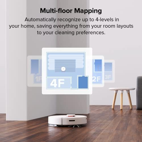 roborock Q7 M5  Robot Vacuum and Mop  Upgraded from Q5 Max   Up to 7 9 Weeks Self Empty  10000Pa Suction  Dual Anti Tangle System for Pet Hair & Carpet  PreciSense LiDAR Navigation  App Control  Black