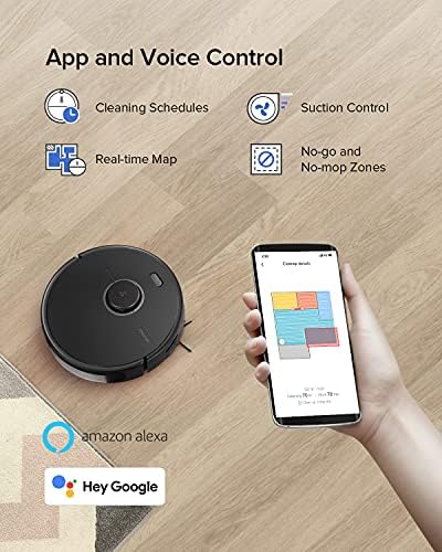 roborock Q7 M5  Robot Vacuum and Mop  Upgraded from Q5 Max   Up to 7 9 Weeks Self Empty  10000Pa Suction  Dual Anti Tangle System for Pet Hair & Carpet  PreciSense LiDAR Navigation  App Control  White