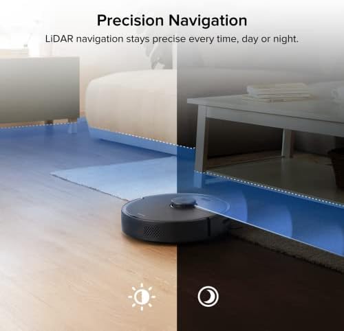 roborock Q7 M5  Robot Vacuum and Mop  Upgraded from Q5 Max   Up to 7 9 Weeks Self Empty  10000Pa Suction  Dual Anti Tangle System for Pet Hair & Carpet  PreciSense LiDAR Navigation  App Control  White