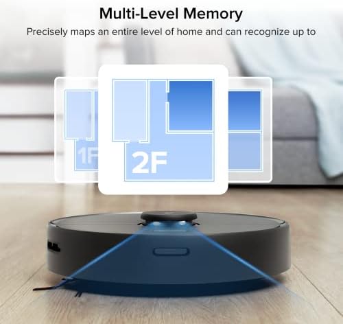 roborock Q7 M5  Robot Vacuum and Mop  Upgraded from Q5 Max   Up to 7 9 Weeks Self Empty  10000Pa Suction  Dual Anti Tangle System for Pet Hair & Carpet  PreciSense LiDAR Navigation  App Control  White