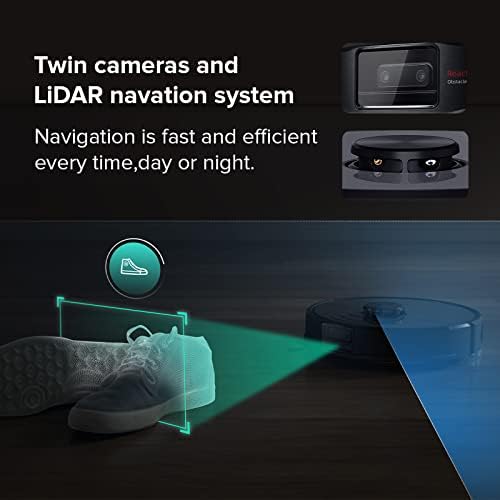 roborock Q7 M5  Robot Vacuum and Mop  Upgraded from Q5 Max   Up to 7 9 Weeks Self Empty  10000Pa Suction  Dual Anti Tangle System for Pet Hair & Carpet  PreciSense LiDAR Navigation  App Control  White