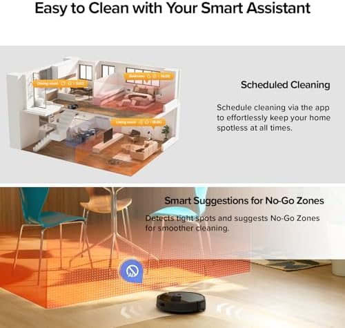 roborock Q7 M5  Robot Vacuum and Mop  Upgraded from Q5 Max   Up to 7 9 Weeks Self Empty  10000Pa Suction  Dual Anti Tangle System for Pet Hair & Carpet  PreciSense LiDAR Navigation  App Control  White