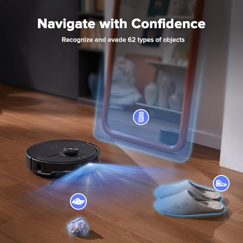 roborock Qrevo Master Robot Vacuum and Mop Combo  10 000Pa Suction  FlexiArm Design Side Brush & Mop  Self Emptying&Refilling  Dock Self Cleaning  Black  Renewed 