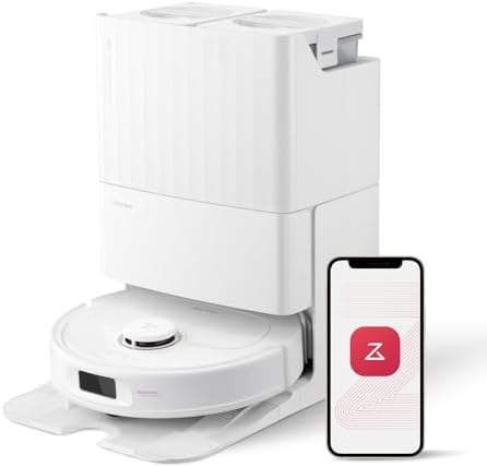 roborock Qrevo S5V Robot Vacuum and Mop  FlexiArm Edge Mopping  12 000Pa Suction  Dual Zero Tangle System  Smart Obstacle Avoidance  10mm Mop Lifting  Auto Mop Washing&Drying  Self Emptying&Refilling