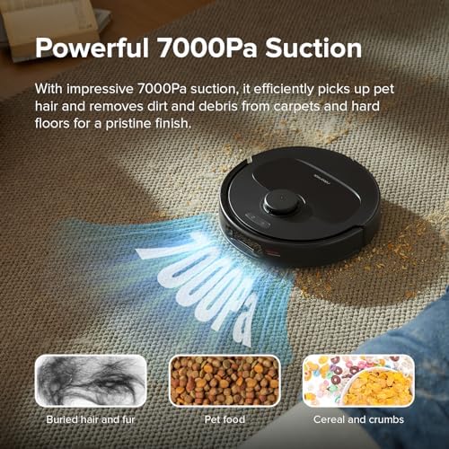 roborock Qrevo Series Robot Vacuum and Mop  8000Pa Suction  Upgraded from Qrevo S  Anti Tangle Brush  Smart Obstacle Avoidance  Auto Mop Washing  All in One Dock  200RPM Spinning Mops  White QV 35A 