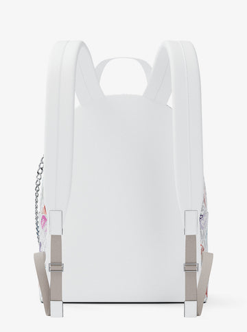 slater medium printed signature logo backpack