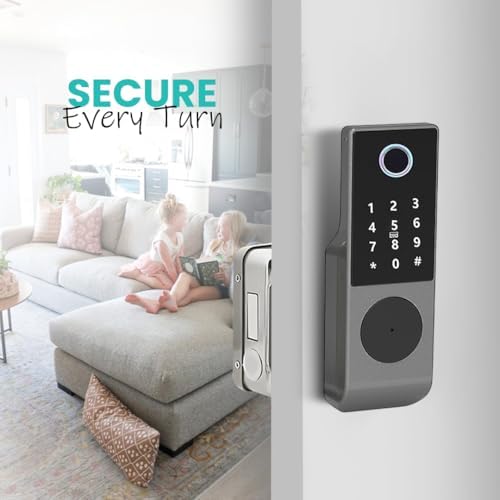 smart latch double gate lock  electronic gate latch for outdoor fence  waterproof keyless smart rim lock  electric double sided keypad locks  Fingerprint  Passcode  Key  IC Card  Tuya App