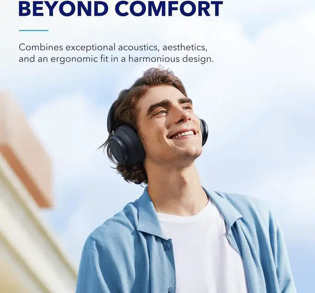 soundcore by Anker Space Q45 Adaptive Noise Cancelling Headphones  Reduce Noise by Up to 98   Ultra Long 50H Playtime  App Control  Hi Res Sound with Details  Bluetooth 5 3  Ideal for Traveling
