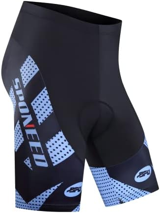 sponeed Mens Cycling Shorts Padded Bicycle Riding Pants Bike Biking Clothes Cycle Wear Tights
