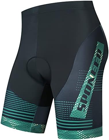 sponeed Mens Cycling Shorts Padded Bicycle Riding Pants Bike Biking Clothes Cycle Wear Tights