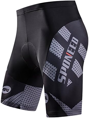 sponeed Mens Cycling Shorts Padded Bicycle Riding Pants Bike Biking Clothes Cycle Wear Tights