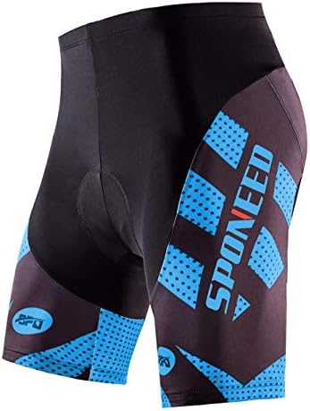 sponeed Mens Cycling Shorts Padded Bicycle Riding Pants Bike Biking Clothes Cycle Wear Tights