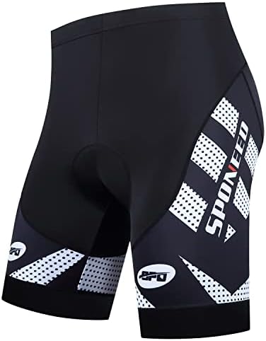 sponeed Mens Cycling Shorts Padded Bicycle Riding Pants Bike Biking Clothes Cycle Wear Tights