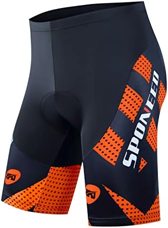 sponeed Mens Cycling Shorts Padded Bicycle Riding Pants Bike Biking Clothes Cycle Wear Tights