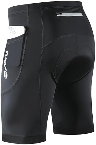 sponeed Mens Cycling Shorts Padded Bicycle Riding Pants Bike Biking Clothes Cycle Wear Tights