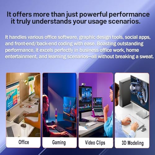 suevery Prebuilt Gaming PC Core 14th gen I9 14900HX 24Cores 32Threads Up to 5 8G  RTX 5060TI 8G  DDR5 16G RAM  Nvme 1TB SSD Tower Desktop Computer White WiFi