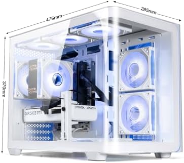 suevery Prebuilt Gaming PC Core 14th gen I9 14900HX 24Cores 32Threads Up to 5 8G  RTX 5060TI 8G  DDR5 16G RAM  Nvme 1TB SSD Tower Desktop Computer White WiFi
