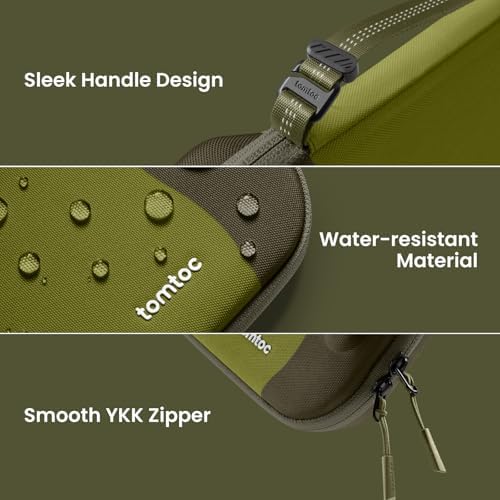 tomtoc Slim Carrying Case for Nintendo Switch 2 Model 2025  Odorless Felt Protective Hard Shell with 12 Game Card Slots  Portable Travel Storage Case with Original Patent and Military Grade Protection