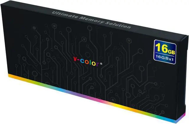 v color Enhanced series 16GB 16GBx1  3200MHz PC4 25600  CL22 Gaming Desktop Ram Memory Hynix IC Dual Rank 1 35V High End Indigo Heatsink TA416G32D822P 