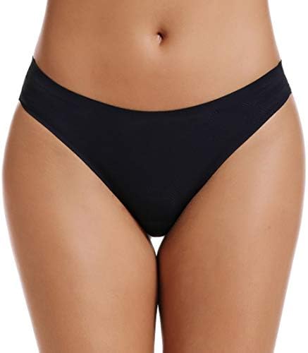 TALLA S - voenxe - Tangas para mujer, sin costuras, invisibles, sin líneas, transpirables, cómodas, ropa interior para mujer, paquete de 5 unidades