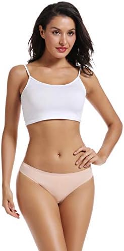 TALLA S - voenxe - Tangas para mujer, sin costuras, invisibles, sin líneas, transpirables, cómodas, ropa interior para mujer, paquete de 5 unidades