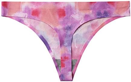 TALLA S - voenxe - Tangas para mujer, sin costuras, invisibles, sin líneas, transpirables, cómodas, ropa interior para mujer, paquete de 5 unidades
