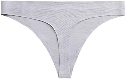 TALLA S - voenxe - Tangas para mujer, sin costuras, invisibles, sin líneas, transpirables, cómodas, ropa interior para mujer, paquete de 5 unidades