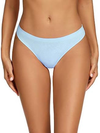 TALLA S - voenxe - Tangas para mujer, sin costuras, invisibles, sin líneas, transpirables, cómodas, ropa interior para mujer, paquete de 5 unidades