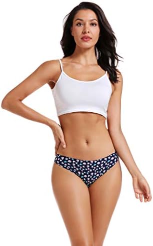TALLA S - voenxe - Tangas para mujer, sin costuras, invisibles, sin líneas, transpirables, cómodas, ropa interior para mujer, paquete de 5 unidades