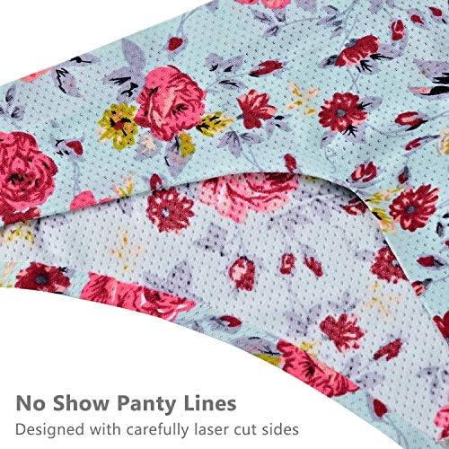 TALLA S - voenxe - Tangas para mujer, sin costuras, invisibles, sin líneas, transpirables, cómodas, ropa interior para mujer, paquete de 5 unidades