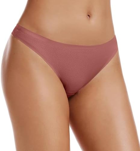 TALLA S - voenxe - Tangas para mujer, sin costuras, invisibles, sin líneas, transpirables, cómodas, ropa interior para mujer, paquete de 5 unidades